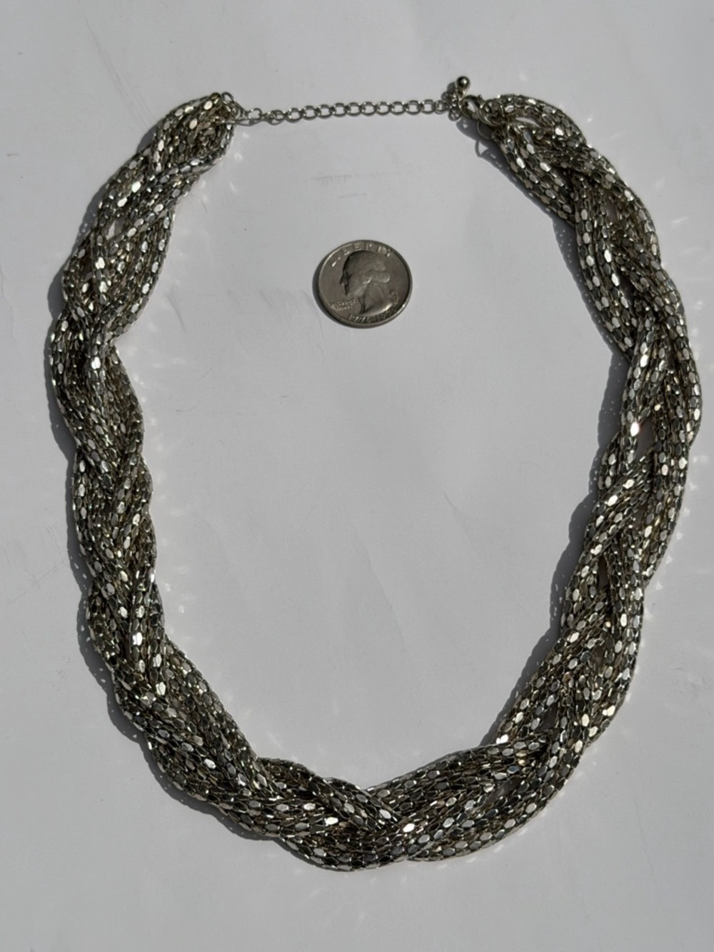 Vintage Necklace - Metal Braid
